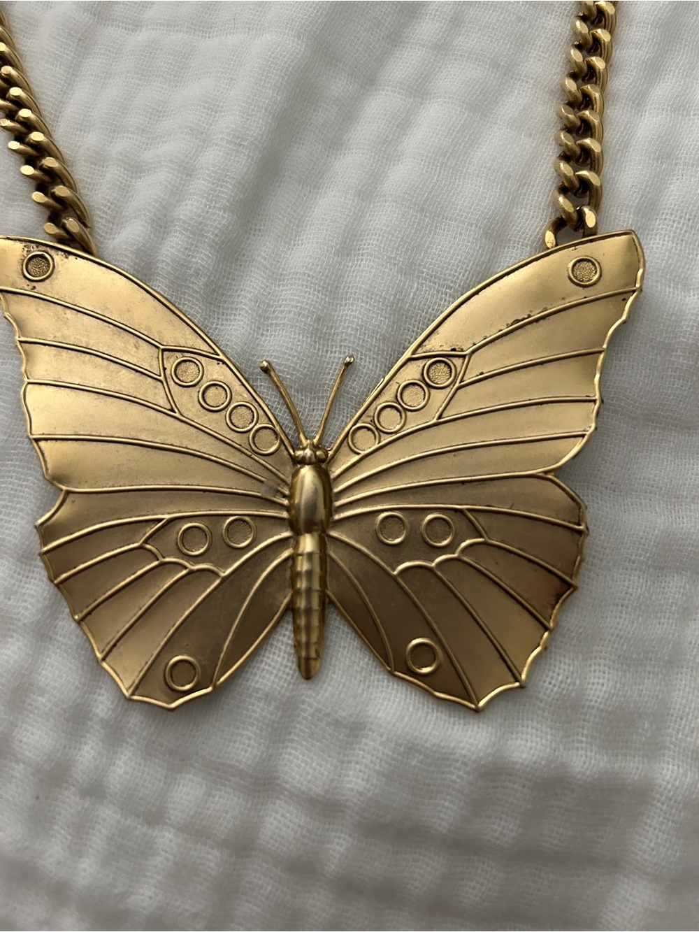 Gold Butterfly Pendant Necklace - Women Jewelry